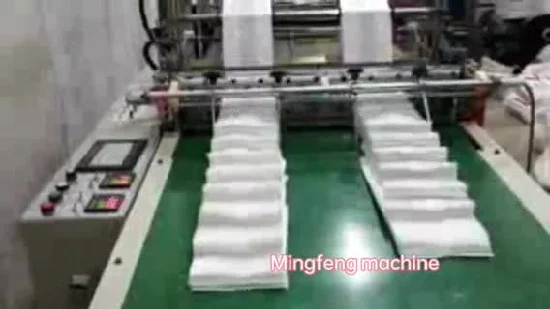 Maschine zur Herstellung von Müllbeuteln mit Kordelzug aus Polyethylen