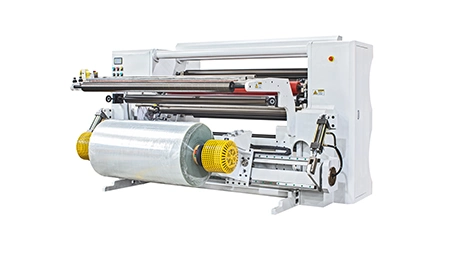 Automatische Hochgeschwindigkeits-Papierschneide-Aufwickelmaschine für Papier, Etikettenaufkleber und Kunststofffolien