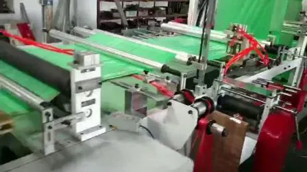 Automatische Kunststoff-Zugband-Kordelzug-Roll-Müllbeutel-Herstellungsmaschine