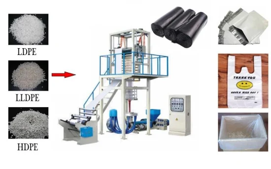800 mm 1000 mm automatische Kunststoff-HDPE-PE-Poly-Kordelzug-Zugschnur, Seildurchlauf-Rollbeutelherstellungsmaschine für Müllsäcke,