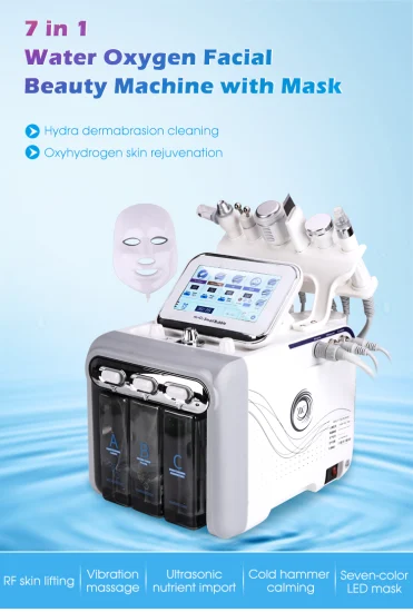 7 In1 Hydrafacial Dermabrasion Gesichtspflegebehandlung Hydro Micro Dermabrasion Chinesische Hydra-Gesichtsmaschine mit Maske